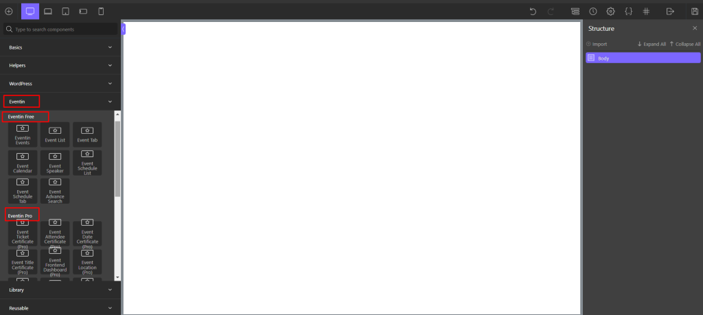 eventin event plugin for wordpress oxyzen addon