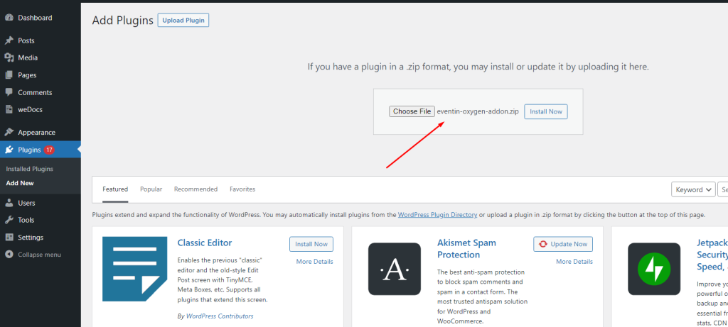 oxygen-builder-plugin-install