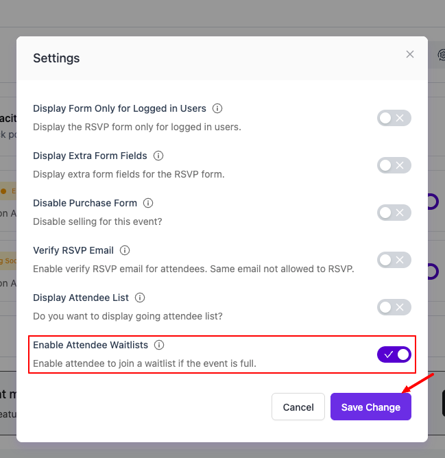 Enable wait lists