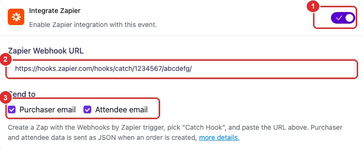 zapier webhook insert field