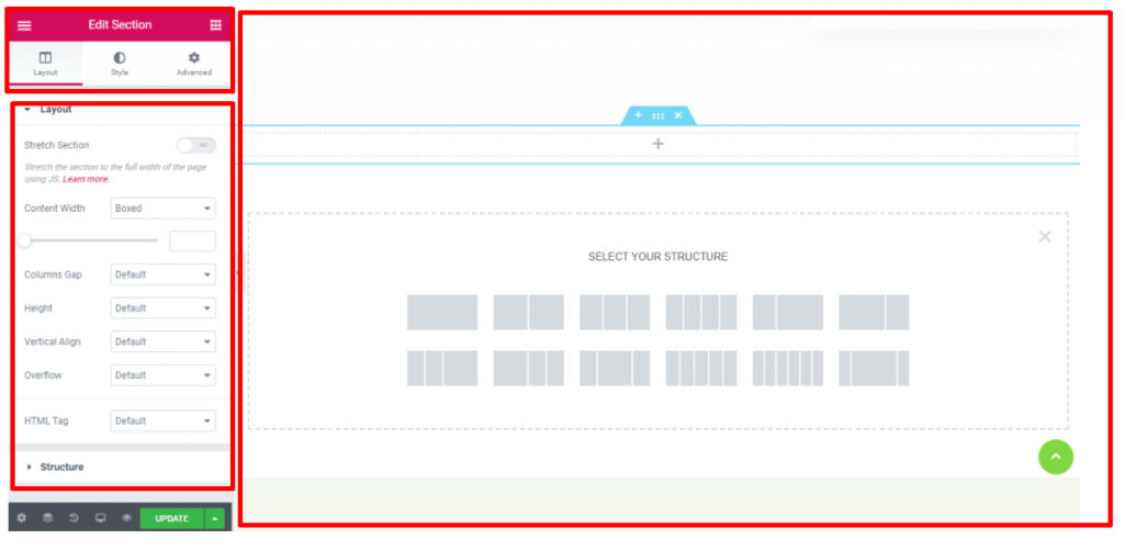 Adding a Section 