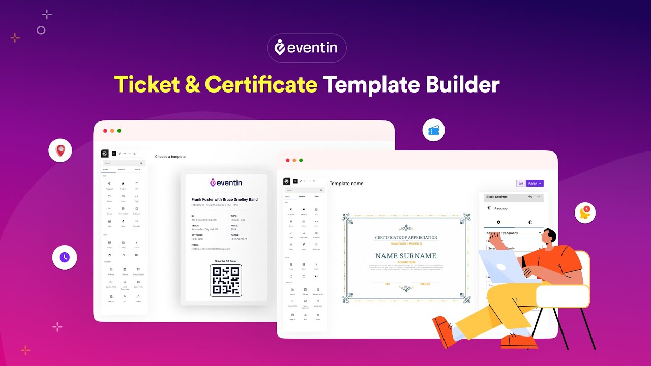 How to Create Event Ticket and Certificate Templates with Eventin
