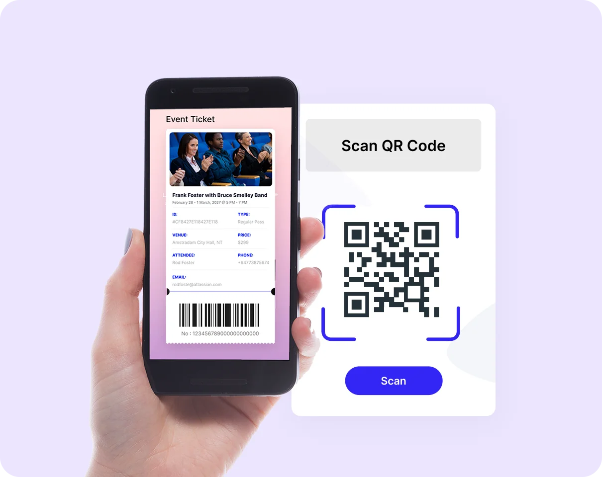 Scan and verify attendees instantly