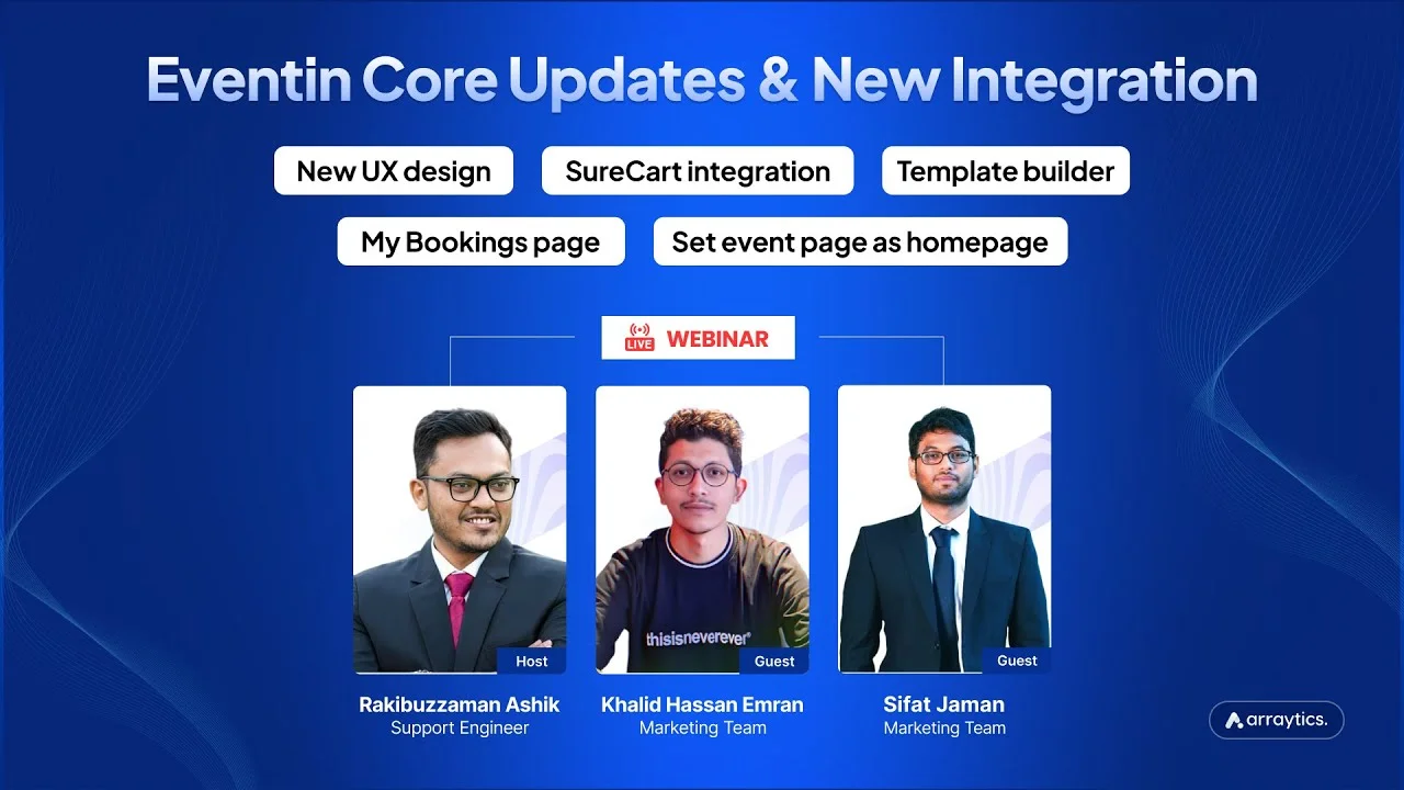 See What's New in Eventin — Live Webinar 2025