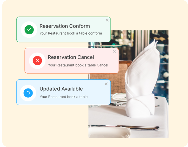 Reservation Confirmation & Email Notifications