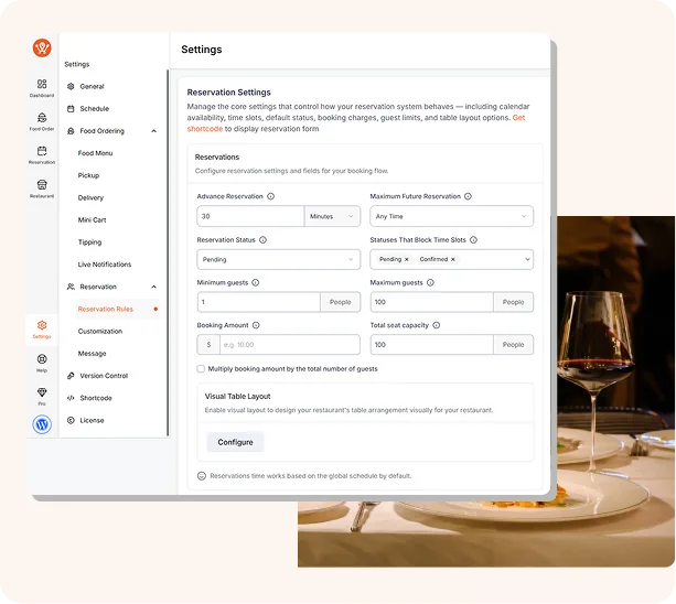 Step 2: Set up reservations and branches
