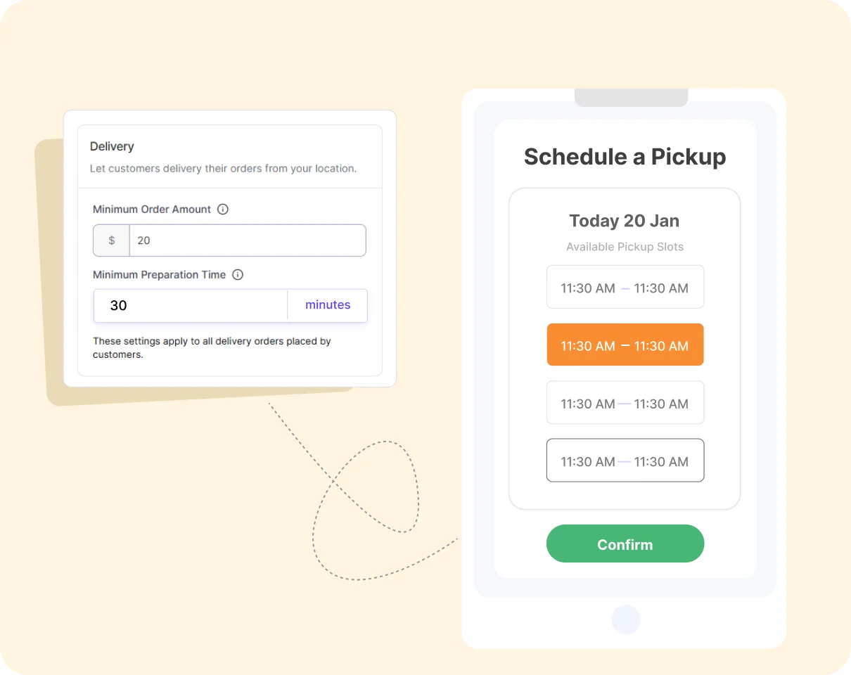Delivery & Pickup Scheduling