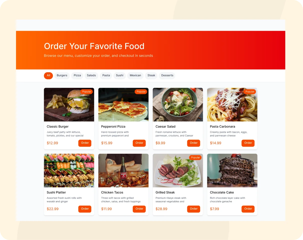 Online Ordering System