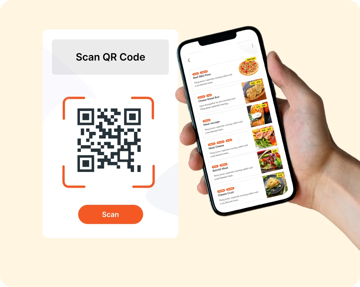 QR Code Food Menu and Ordering