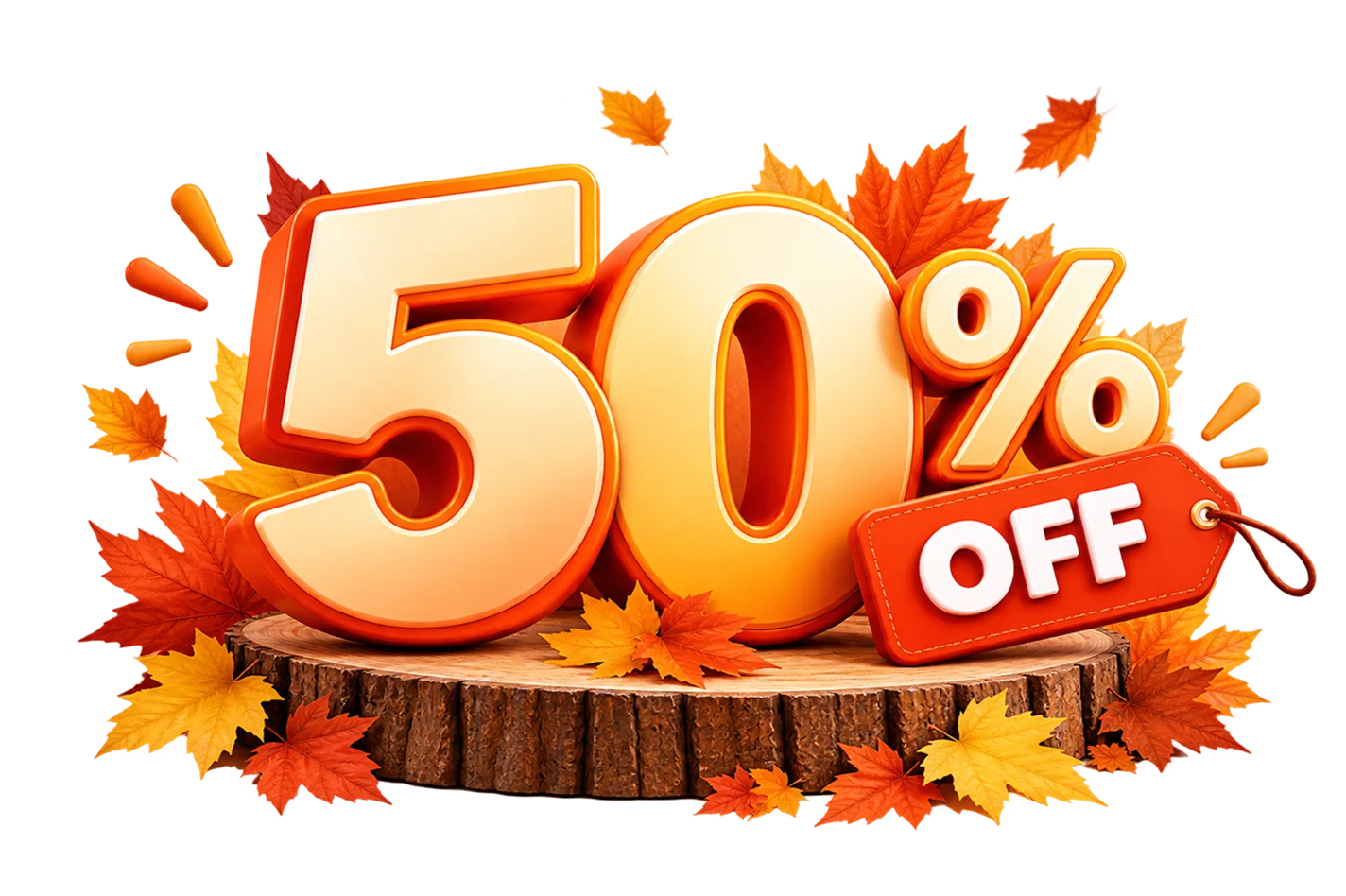 Autumn Sale - 50% Off