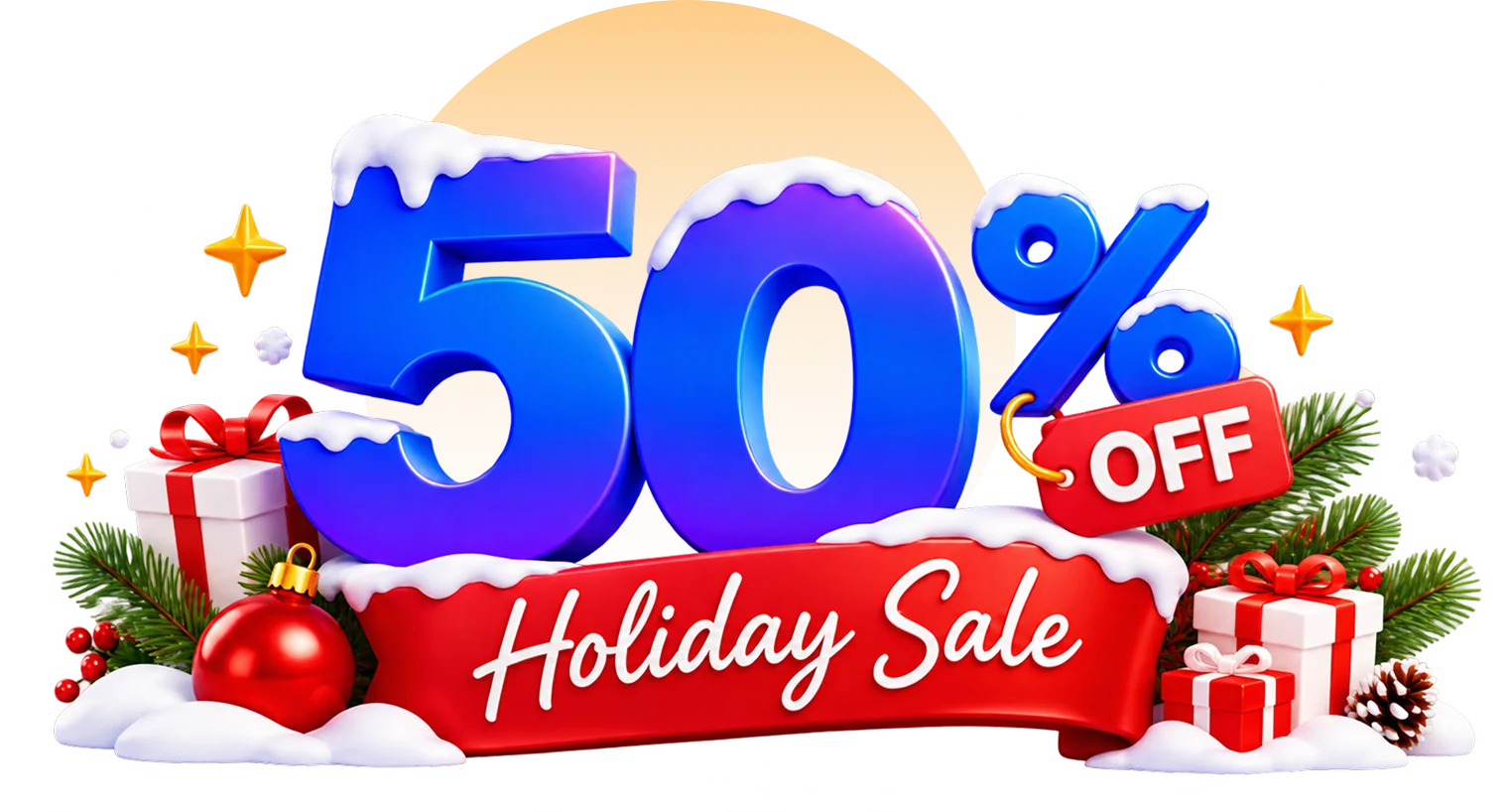 Big Holiday Sale - 50% Off