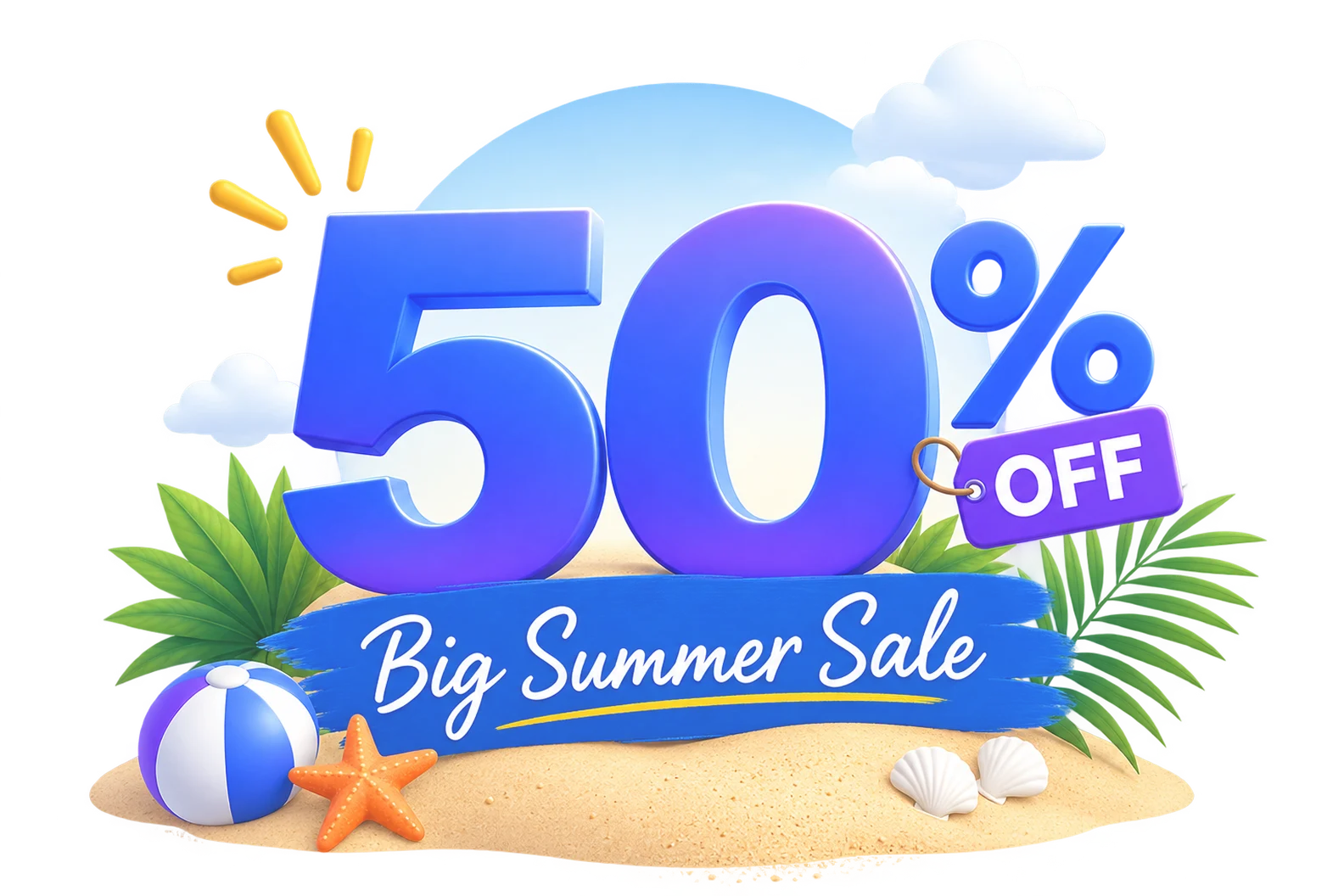 Big Summer Sale - 50% Off