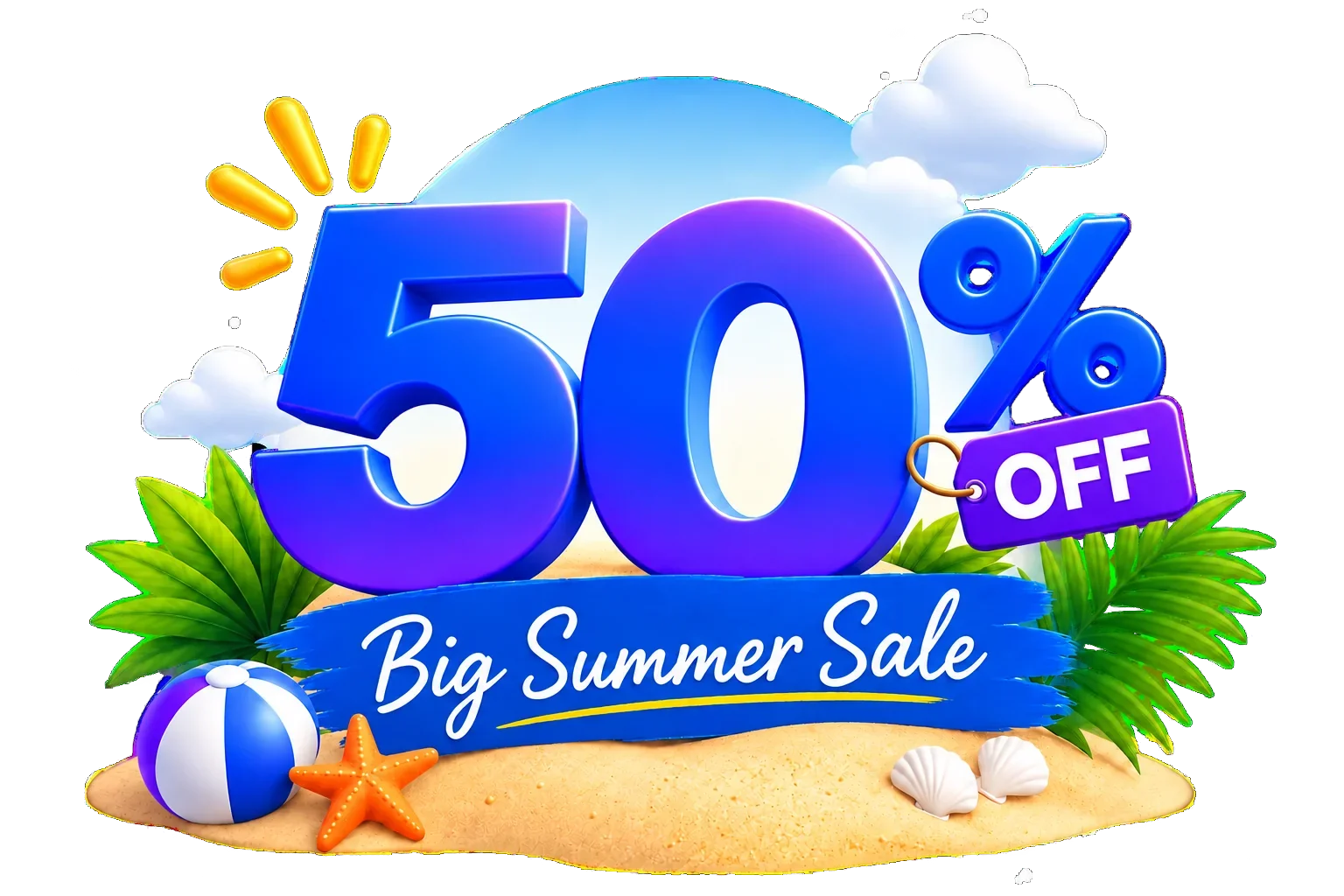 Big Summer Sale - 50% Off