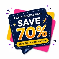 Early Bird – Save 70%