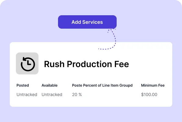 Service rush fee