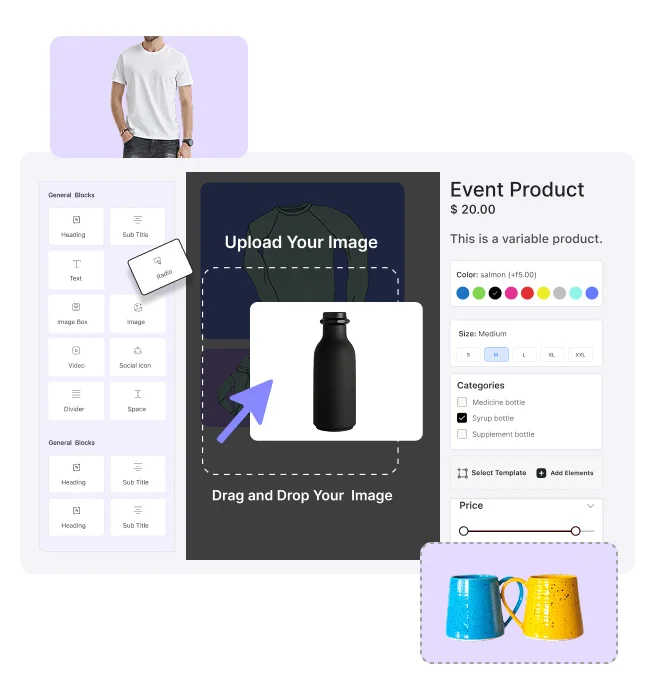 Drag and drop builder preview