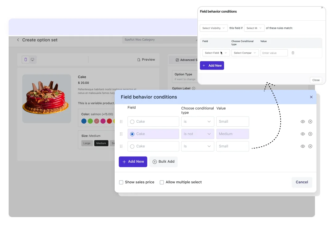 Conditional logic preview