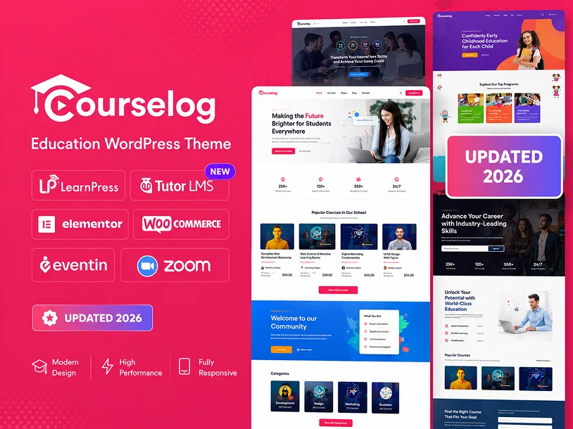 Courselog theme preview