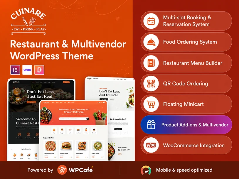 Cuinare theme preview