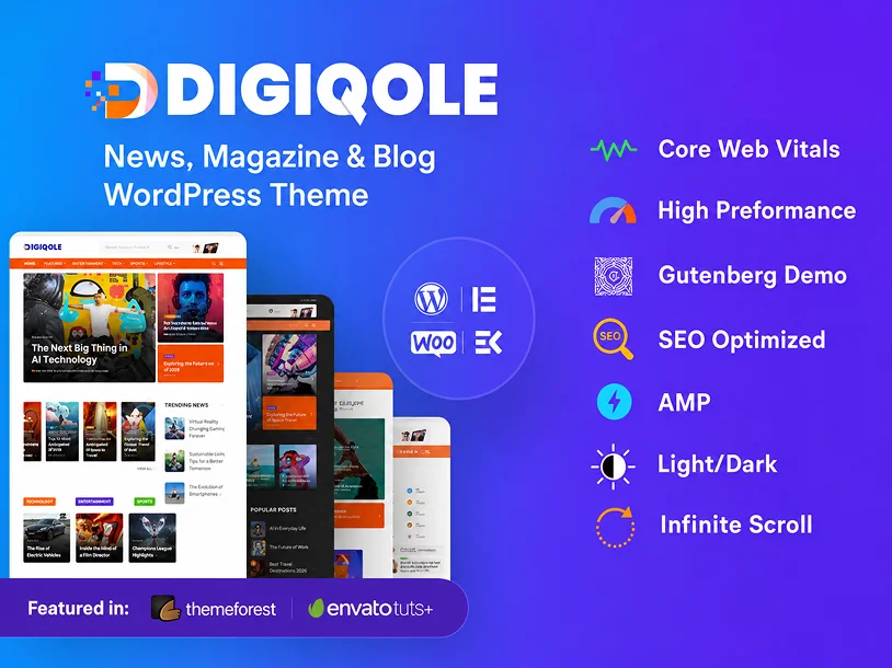 Digiqole theme preview