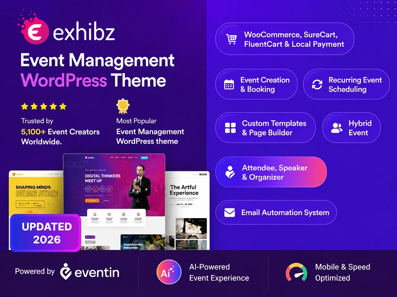 Exhibz theme preview