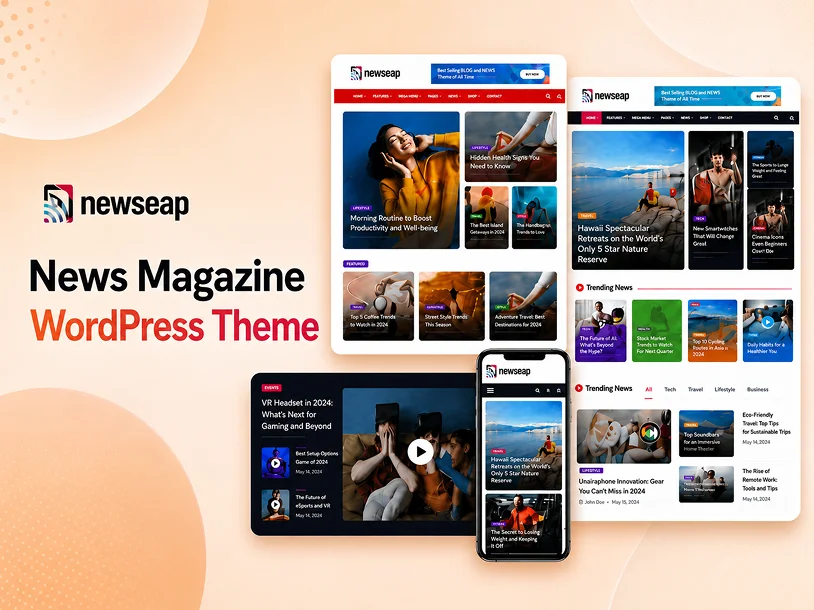 Newseqo theme preview