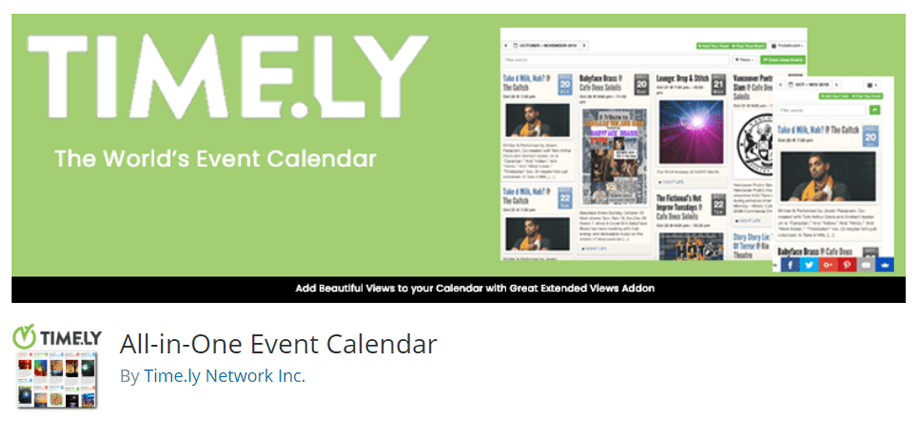 All-in-One Event Calendar By Time.ly Network Inc.