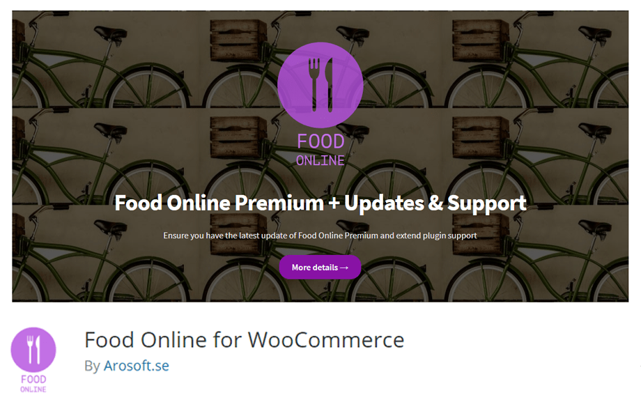 Food Online for WooCommerce by Arosoft.se