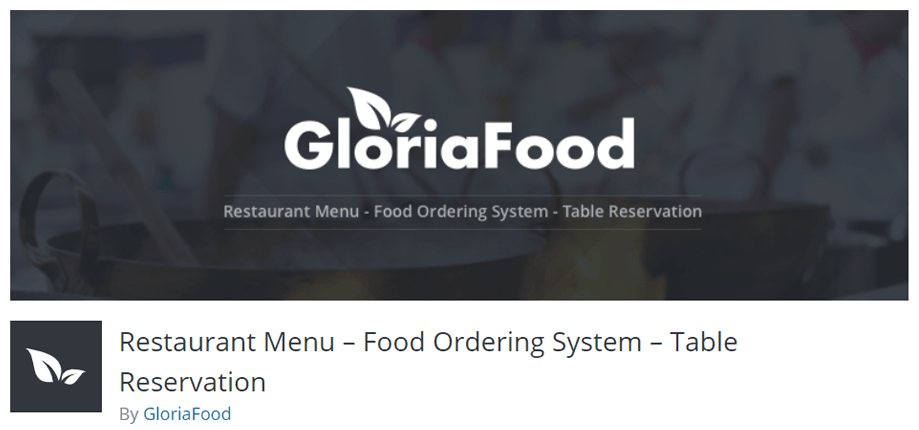 Gloria Food Restaurant Menu Plugin