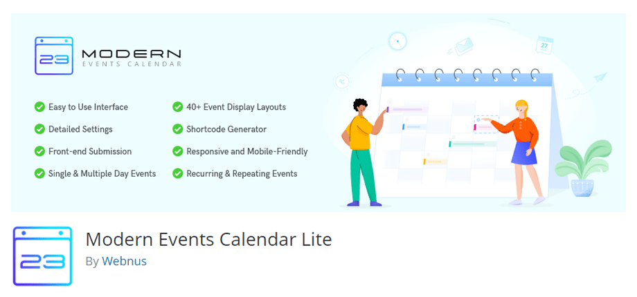 Modern Events Calendar By Webnus