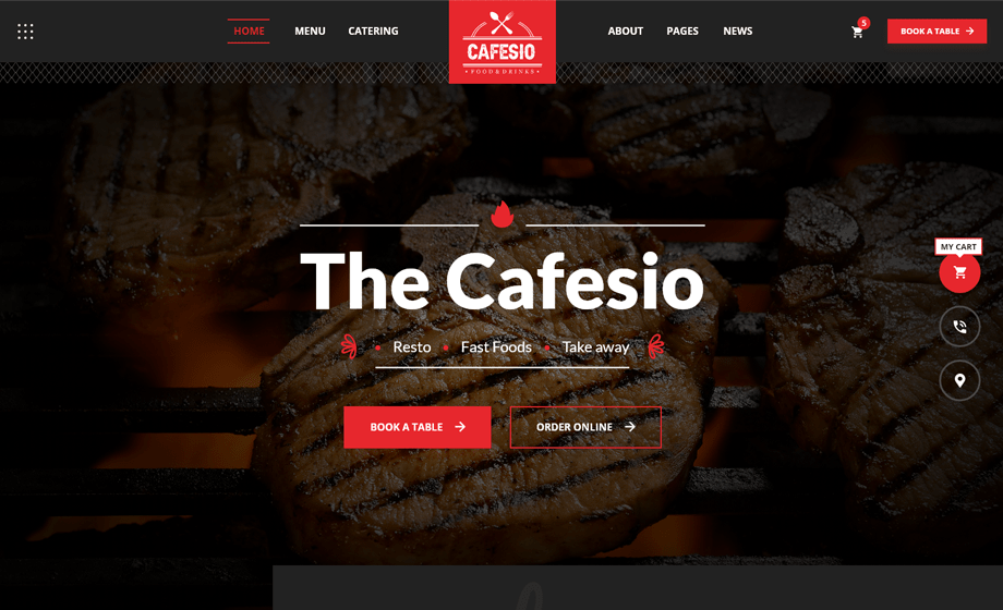 The Cafesio theme