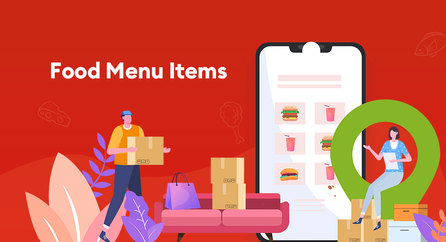 Food menu items with multivendor support