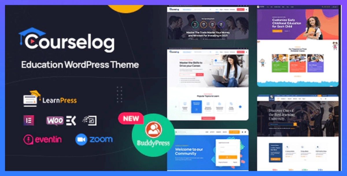 Courselog wordpress education theme