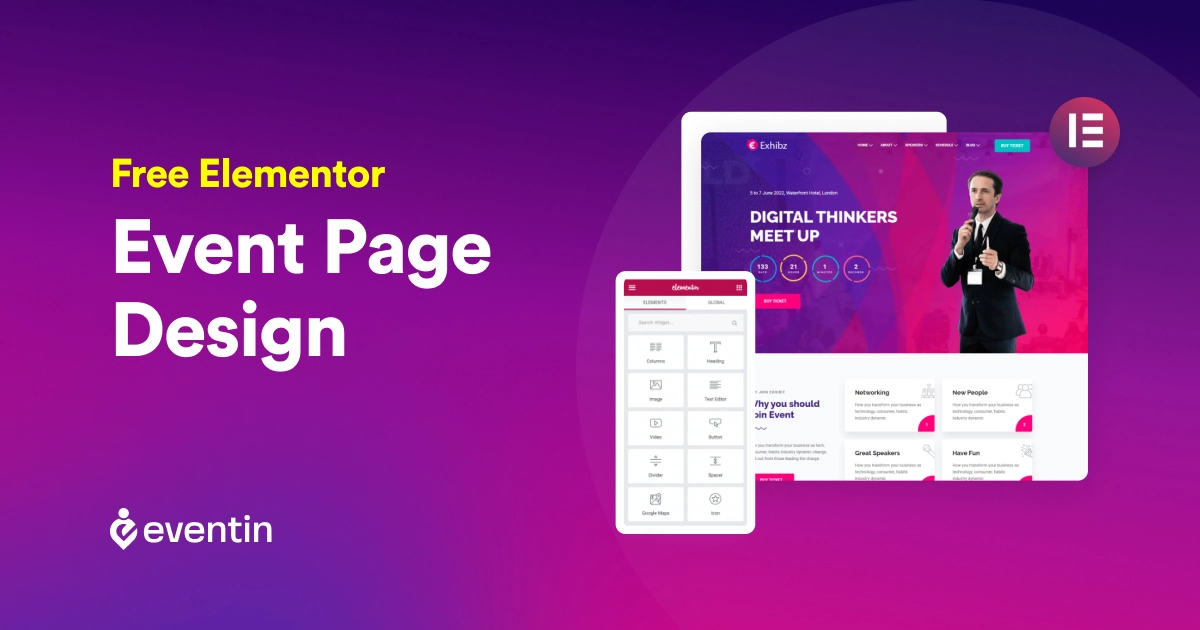How to Build a Free Elementor Event Page with Eventin Event Manager