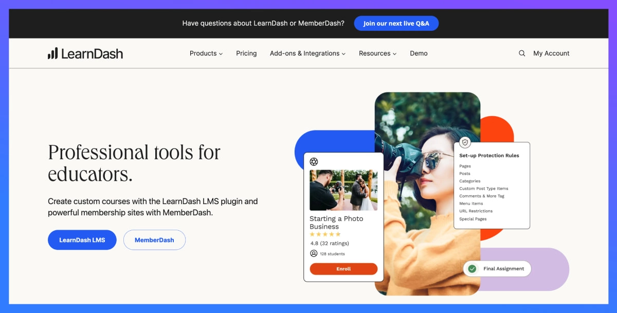 LearnDash LMS plugins for WordPress