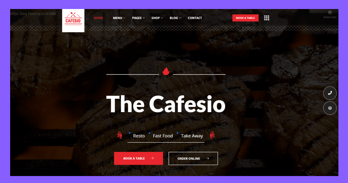 Design Restaurant Website with Elementor