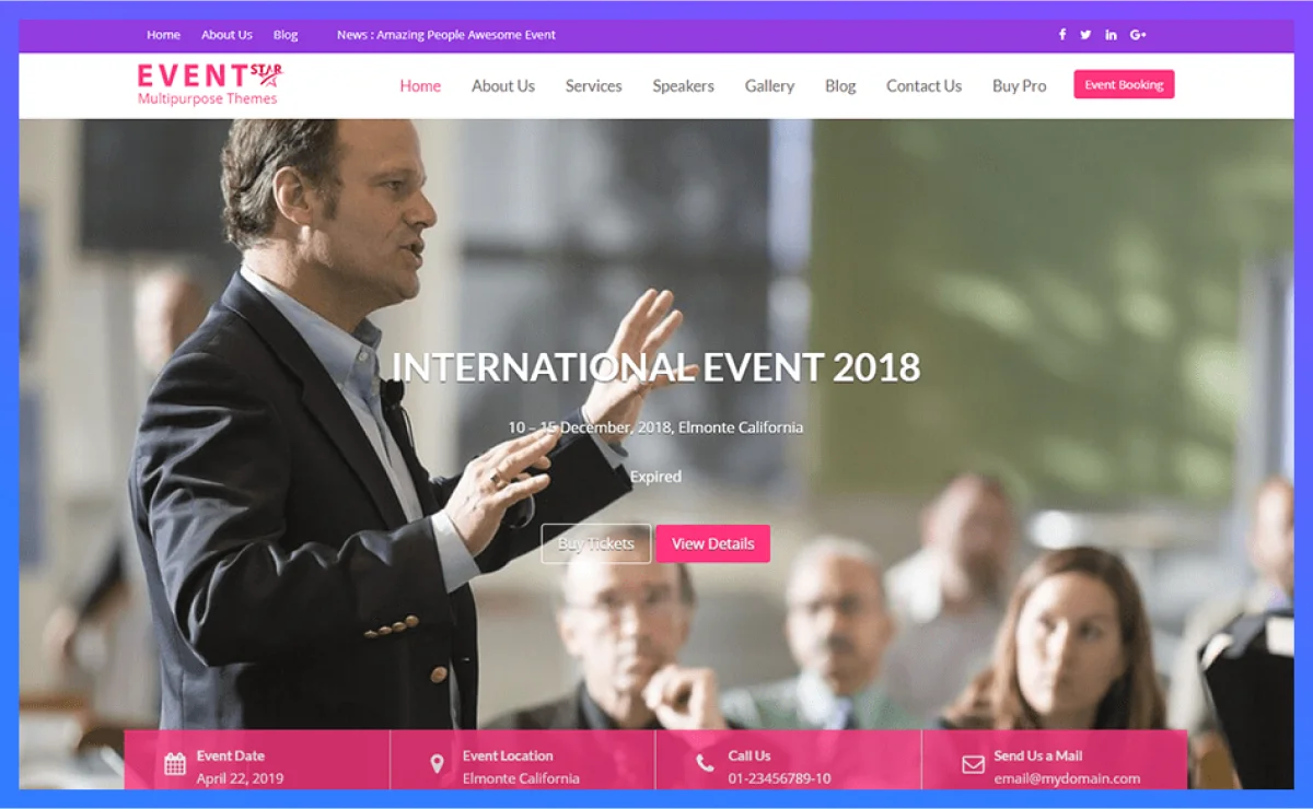 event star Event Management WordPress Themes