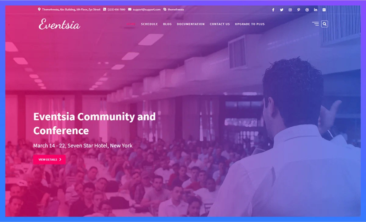 eventsia Event Management WordPress Themes