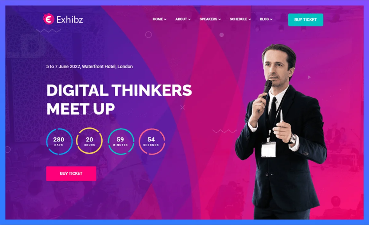 exhibz Event Management WordPress Themes