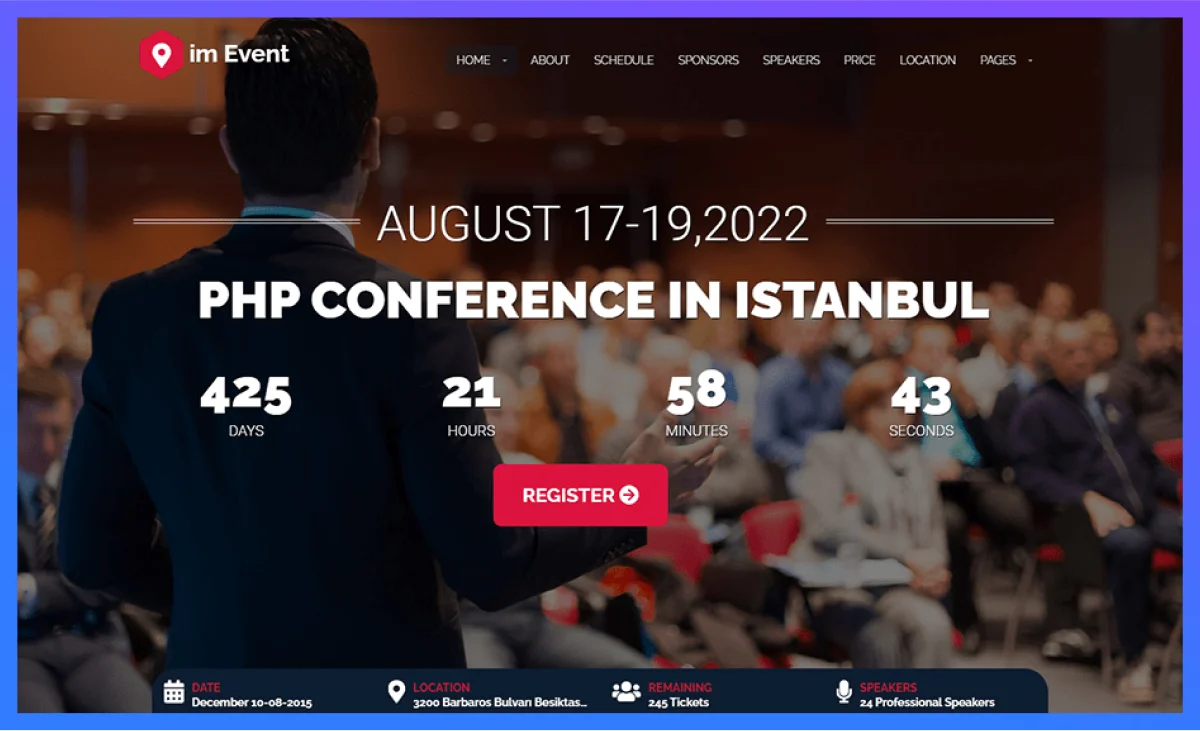 im event Event Management WordPress Themes