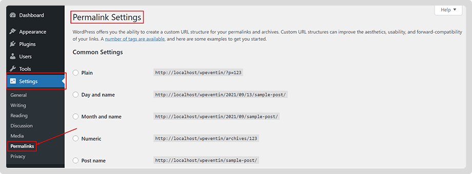 permalink_settings_elementor_not_loading_error