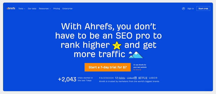 ahref website traffic check