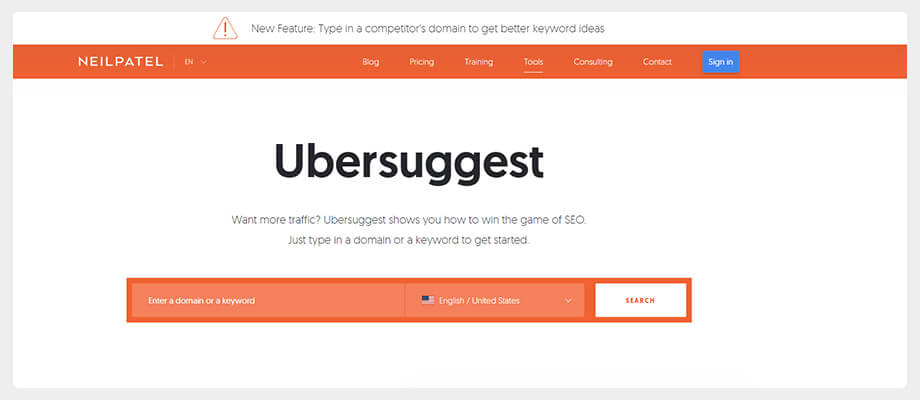 ubersuggest website traffic statistics