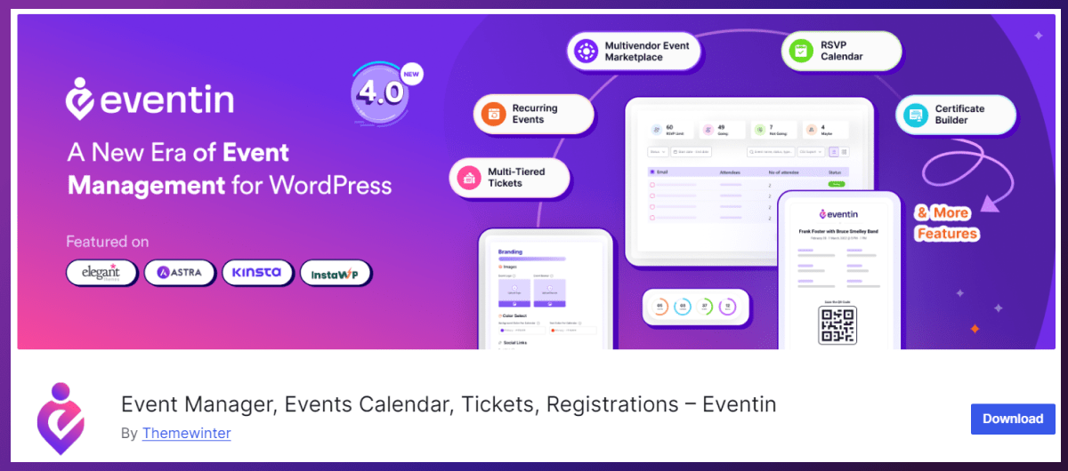 WP Eventin event management plugin