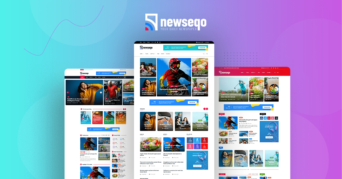 Newseqo newspaper, magainze, blog theme for WordPress affiliate marketing 