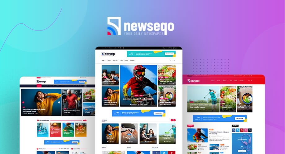 Newseqo newspaper, magainze, blog theme for WordPress affiliate marketing 