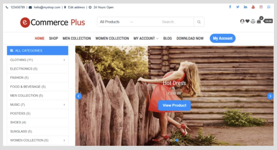 eCommerce  plus best WooCommerce theme