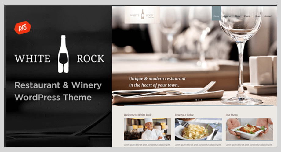 White Rock, best restaurant management theme