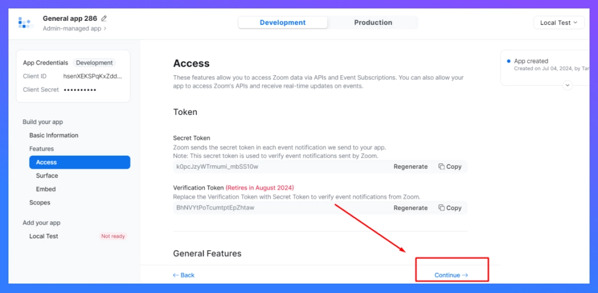 access menu setting in zoom