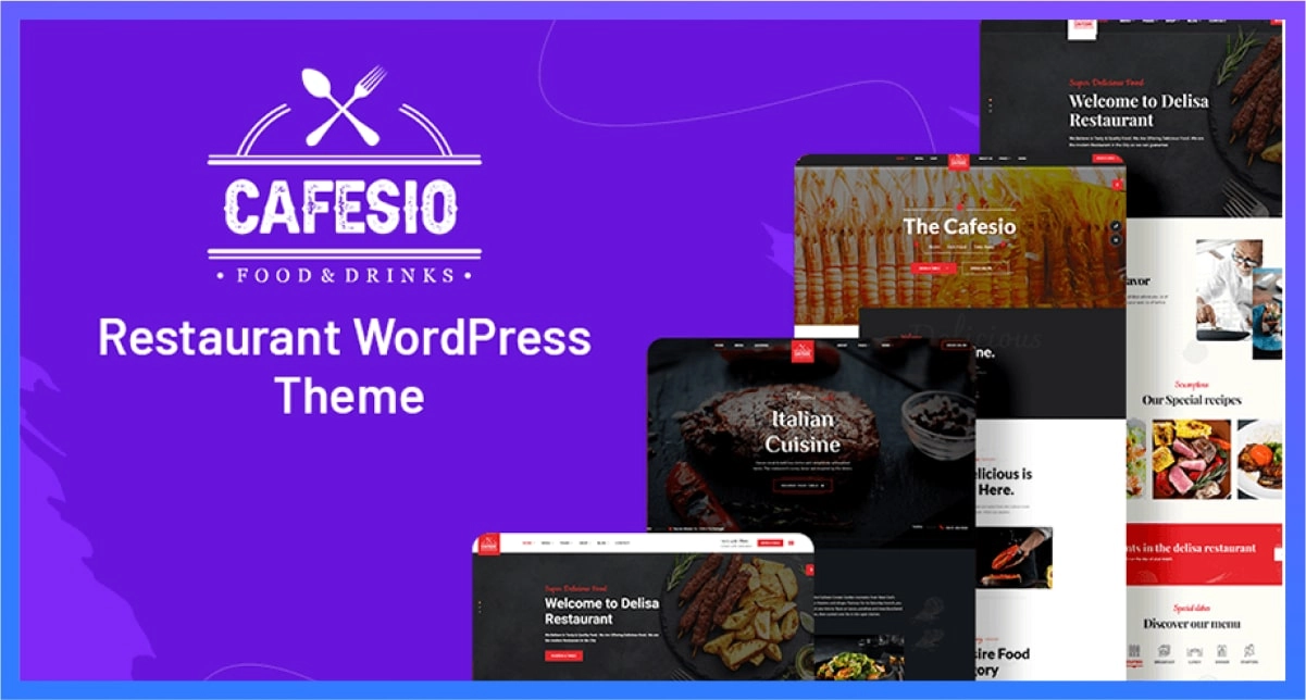 cafesio restaurant wordpress theme for restaurant management